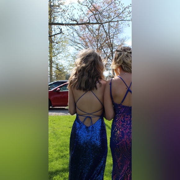 Blue by Atlas Prom Dress - Picture 1 of 2